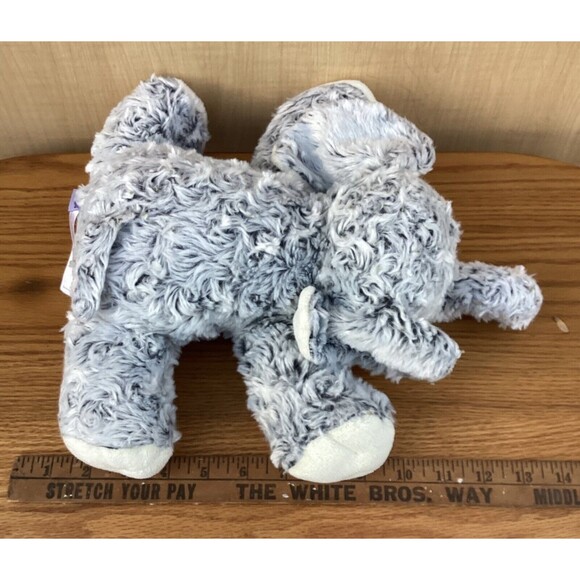 Babies R Us 2015 Grey Elephant Plush Lovey Soft Stuffed Animal Toy 13” - Picture 10 of 10